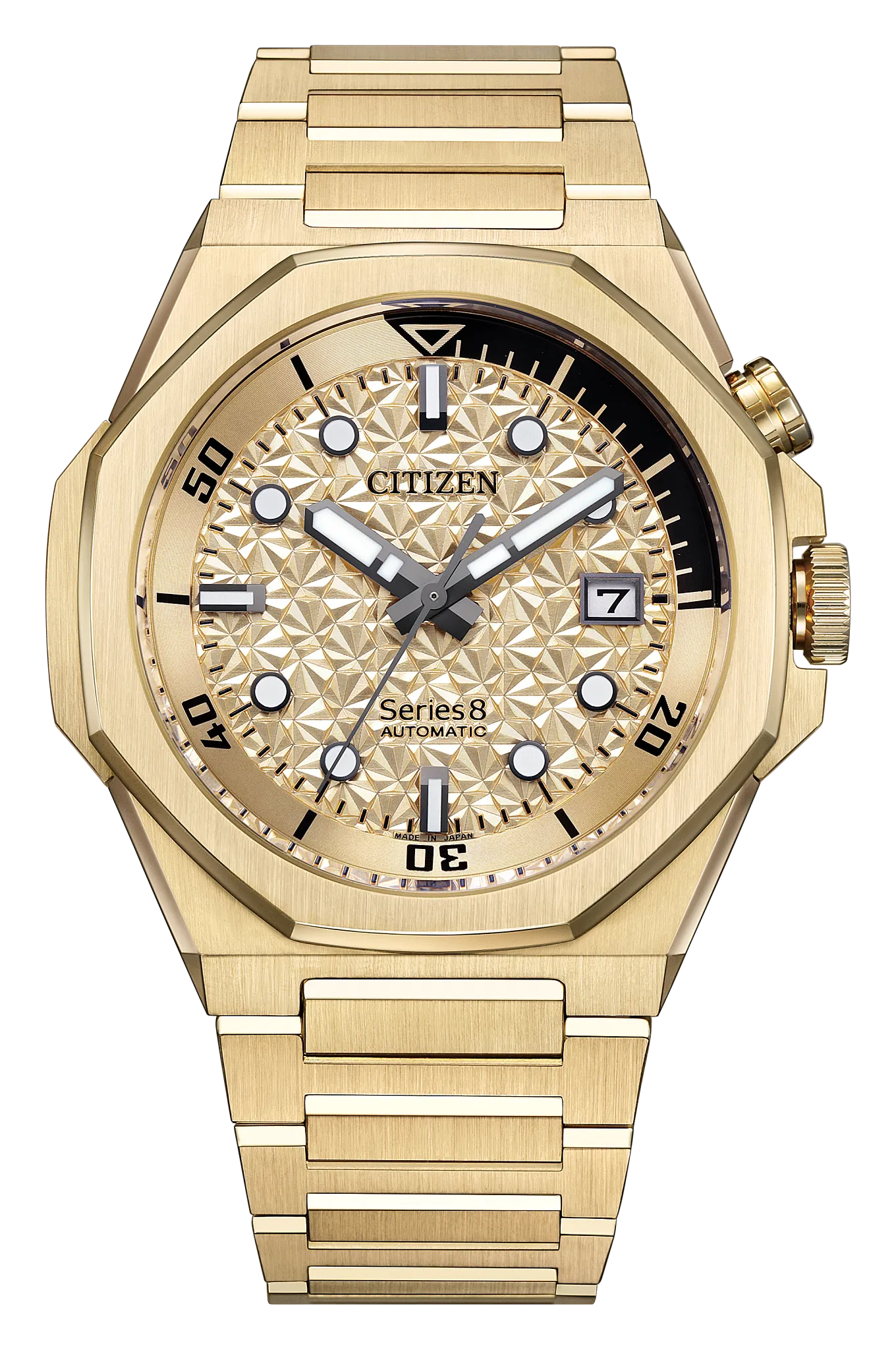 Series8 890 City Lights Gold-Tone Dial Stainless Steel Bracelet